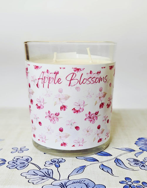 "Apple Blossom" Botanical Soy/Coco Wax Candle (Large)