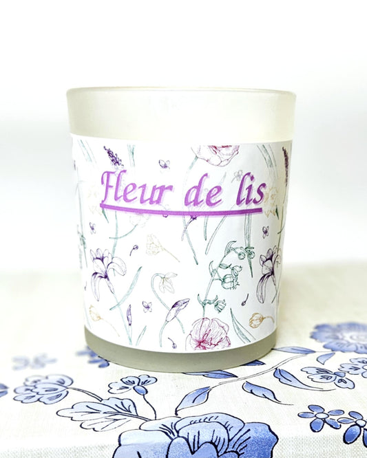 Fleur-de-lis ⚜ Botanical Soy/Wax Coco Candle (Large)
